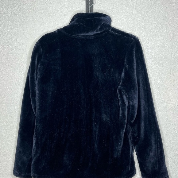 32 Degree Heat Soft Faux Fur Dark Blue Jacket Sz Med - Picture 4 of 8